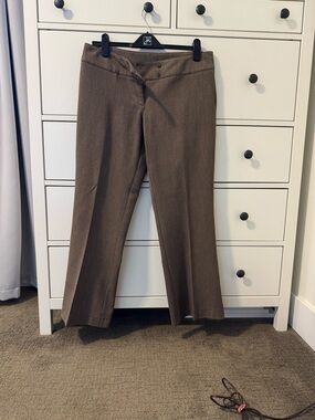 Women's Brown Dress Pants - Classic Tailored Fit